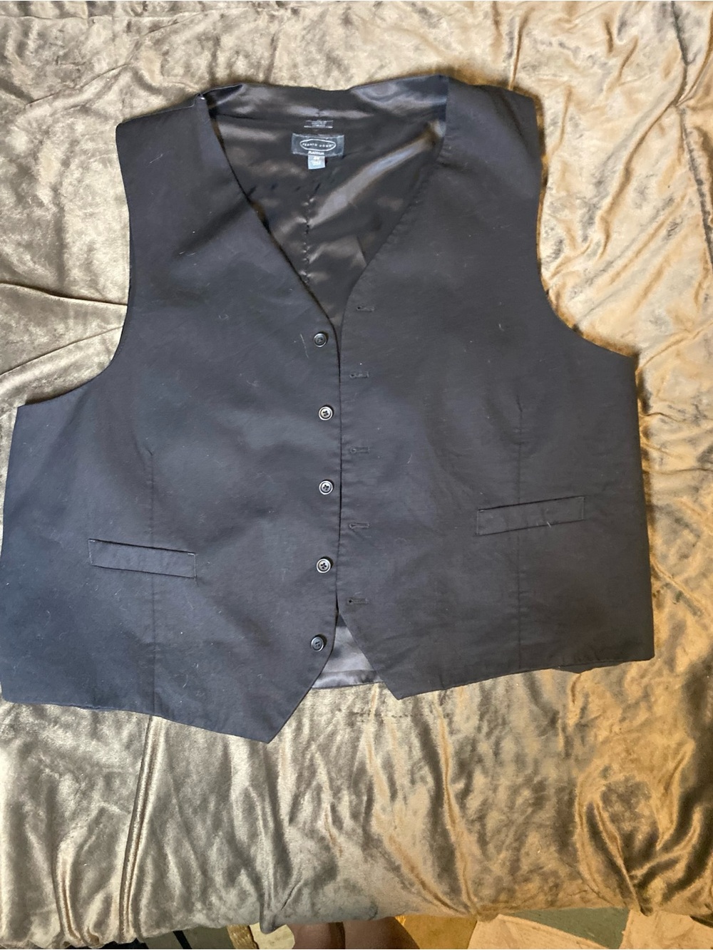Pronto Uomo Black Men's Dress Vest